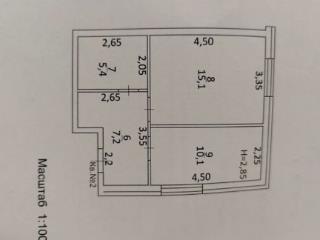 1-комн. квартира, 37.8 м², 1/1 этаж