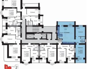 3-комн. квартира, 89.7 м², 11/16 этаж