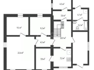2-этажный дом, 174 м², 4 сотки