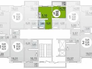 Квартира, 30 м², 5/16 этаж
