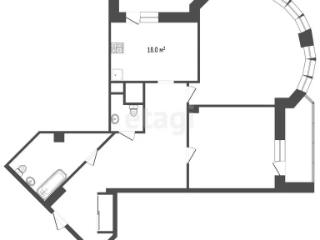 2-комн. квартира, 78.7 м², 9/20 этаж