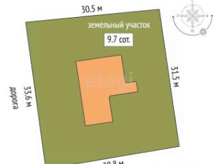 1-этажный дом, 117.1 м², 9.74 соток