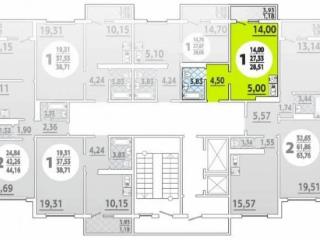Квартира, 29 м², 4/16 этаж
