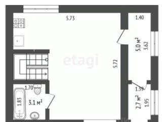 2-этажный дом, 72.8 м², 9 соток