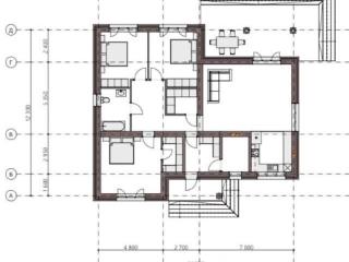 1-этажный коттедж, 150 м², 7.5 соток