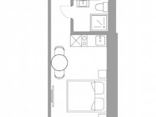 Студия, 17.8 м², 3/4 этаж