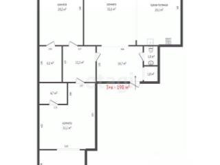 3-комн. квартира, 198 м², 2/12 этаж