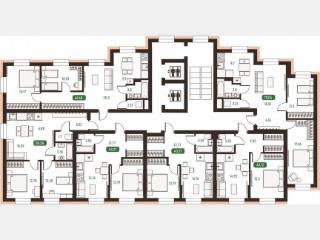 1-комн. квартира, 43.3 м², 2/14 этаж
