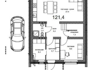 2-этажный дом, 128 м², 13 соток