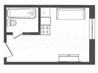 Студия, 12.1 м², 7/9 этаж