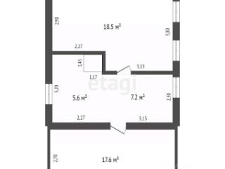 1-этажный дом, 48.9 м², 1 сотка