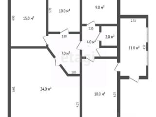 1-этажный дом, 127 м², 8 соток