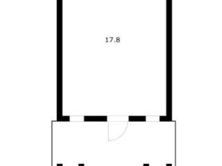Студия, 20 м², 1/2 этаж