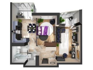 2-комн. квартира, 61 м², 11/21 этаж