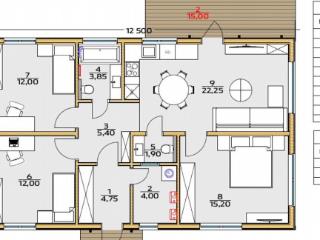  коттедж, 100 м², 7 соток