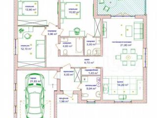 1-этажный дом, 160 м², 7 соток