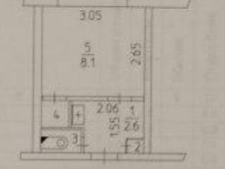 1-комн. квартира, 12.5 м², 4/5 этаж
