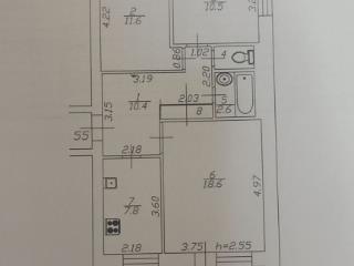 3-комн. квартира, 63 м², 8/9 этаж