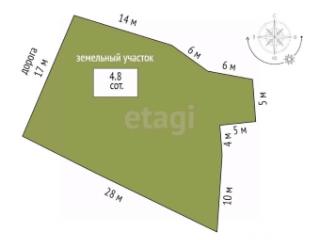 1-этажный дом, 17.8 м², 4.8 сотки