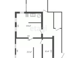 1-этажный дом, 51.6 м², 13.2 соток