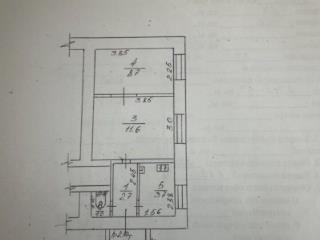2-комн. квартира, 29.6 м², 1/2 этаж