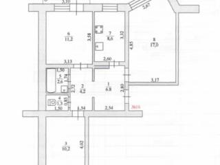 3-комн. квартира, 61.9 м², 4/5 этаж