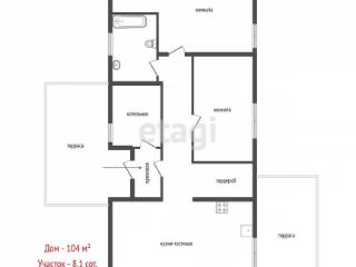  дом, 104 м², 8.1 соток