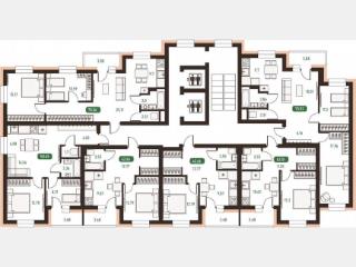 1-комн. квартира, 42.7 м², 6/14 этаж