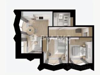 2-комн. квартира, 49.1 м², 21/31 этаж