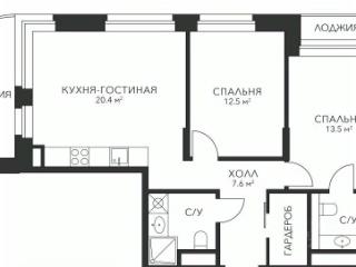 3-комн. квартира, 72.1 м², 2/11 этаж