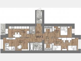 3-комн. квартира, 954 м², 14/15 этаж