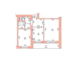 2-комн. квартира, 51 м², 10/10 этаж