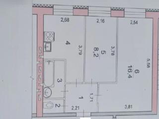 2-комн. квартира, 40.6 м², 3/5 этаж