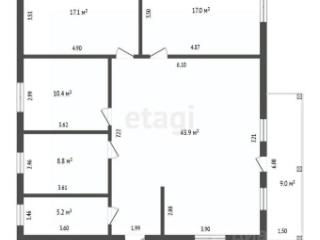 1-этажный дом, 120.7 м², 22.4 сотки