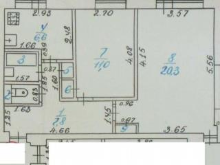 2-комн. квартира, 50.4 м², 6/9 этаж