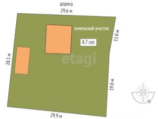 1-этажный дом, 58 м², 8.7 соток