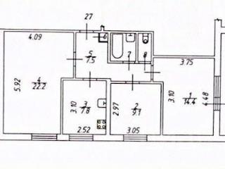 3-комн. квартира, 67.2 м², 4/16 этаж