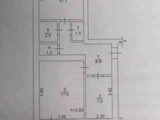 2-комн. квартира, 50.1 м², 4/5 этаж