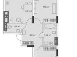 2-комн. квартира, 78.1 м², 3/7 этаж
