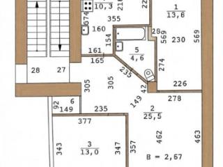 3-комн. квартира, 68.6 м², 4/5 этаж