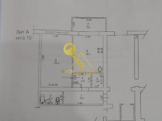 1-комн. квартира, 47.5 м², 6/7 этаж