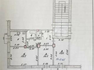 3-комн., Квартира, 62.7 м², 2/2 этаж