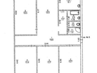 3-комн. квартира, 108.9 м², 2/5 этаж