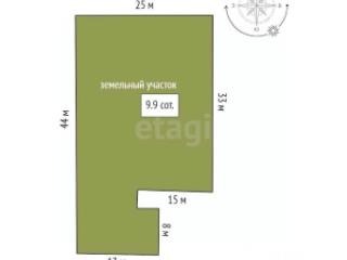 1-этажный дом, 43.3 м², 9.9 соток