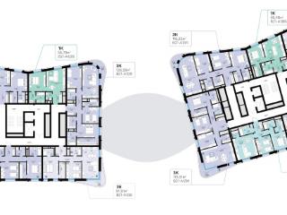 1-комн. квартира, 56.79 м², 7/13 этаж