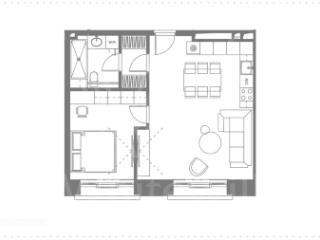 1-комн. квартира, 52 м², 4/9 этаж
