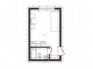 Студия, 18 м², 4/5 этаж