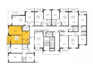 1-комн. квартира, 45.9 м², 3/23 этаж