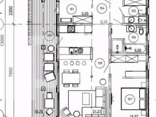 1-этажный дом, 112.1 м², 9 соток
