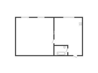 1-комн. квартира, 29.7 м², 1/2 этаж